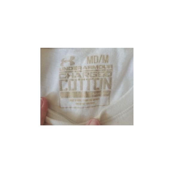 NEW Women's Large UNDER ARMOUR 'Support the Troops' Tee/Top White 1236661-100 - Picture 4 of 4